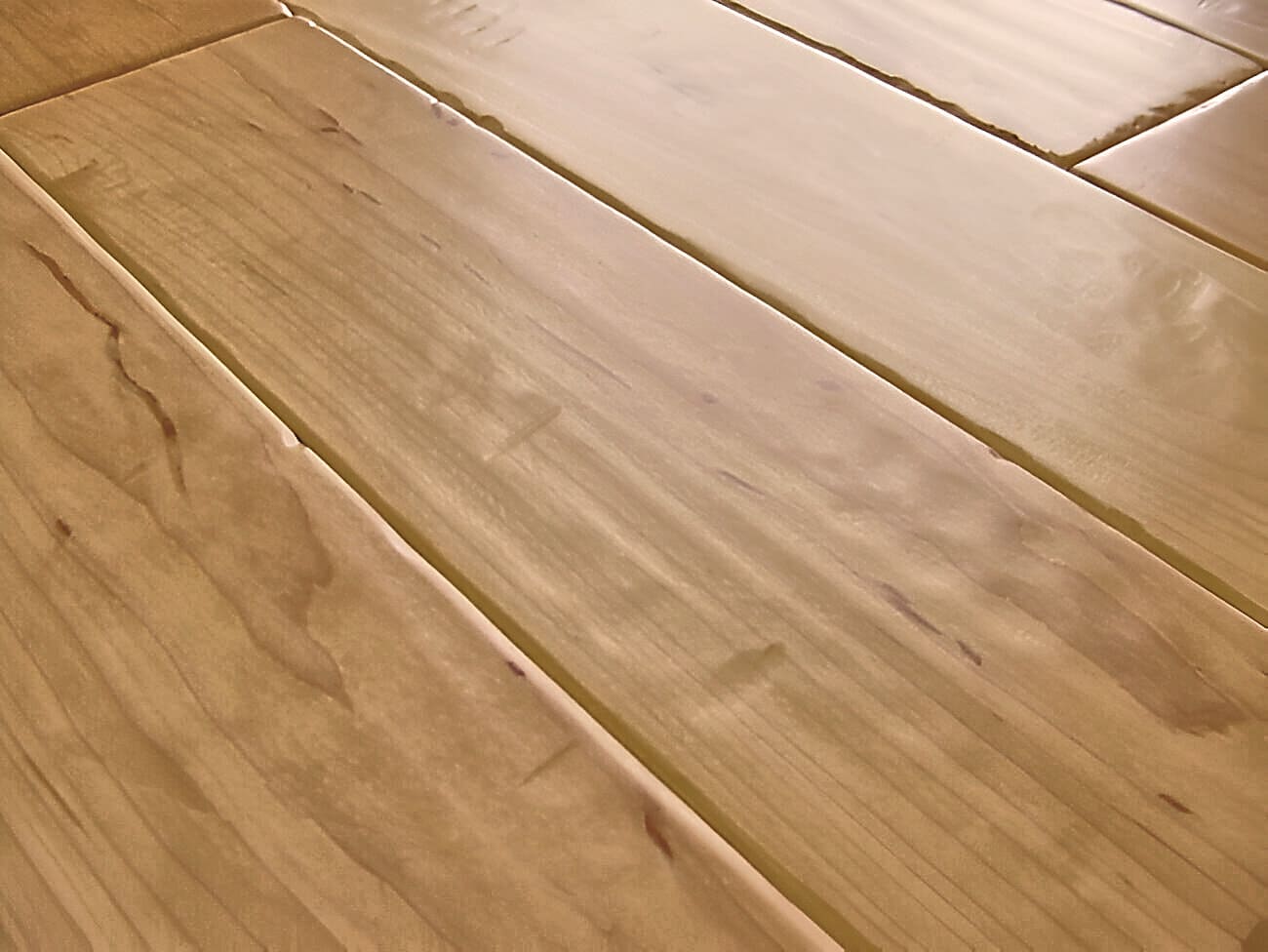 Hard Maple Flooring, Clear Grade, Hand Scraped, Satin UV Poly