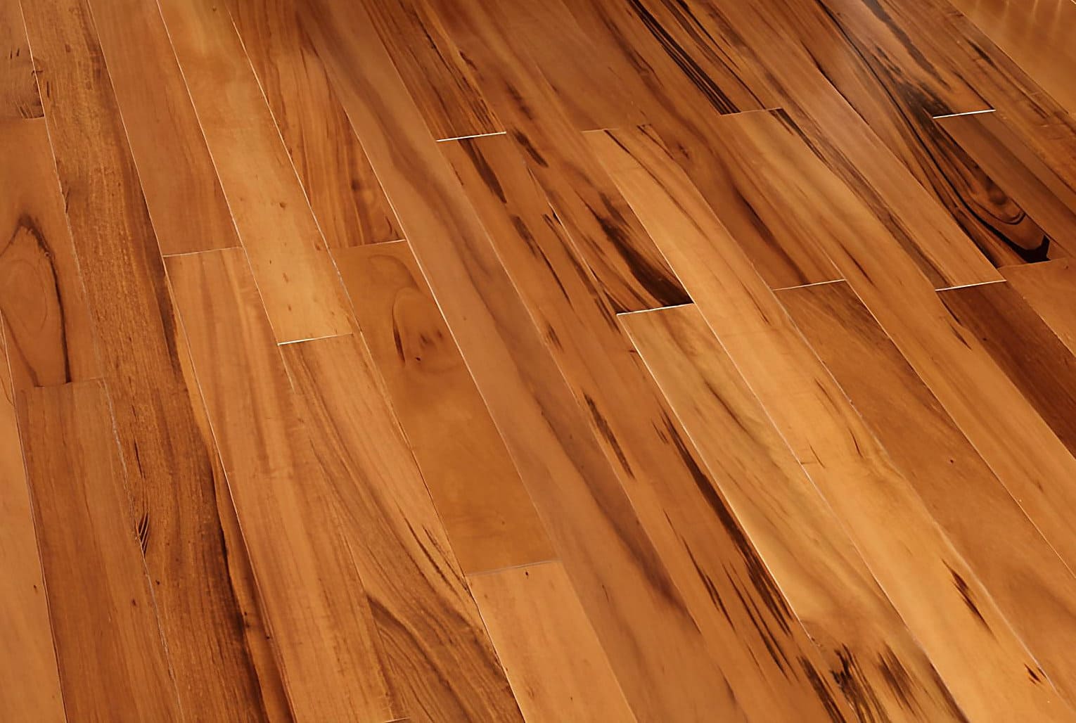 Tigerwood Flooring, Clear Grade, Satin UV Poly