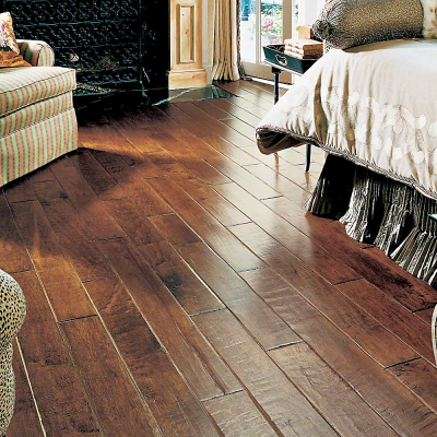 wooden flooring collection room